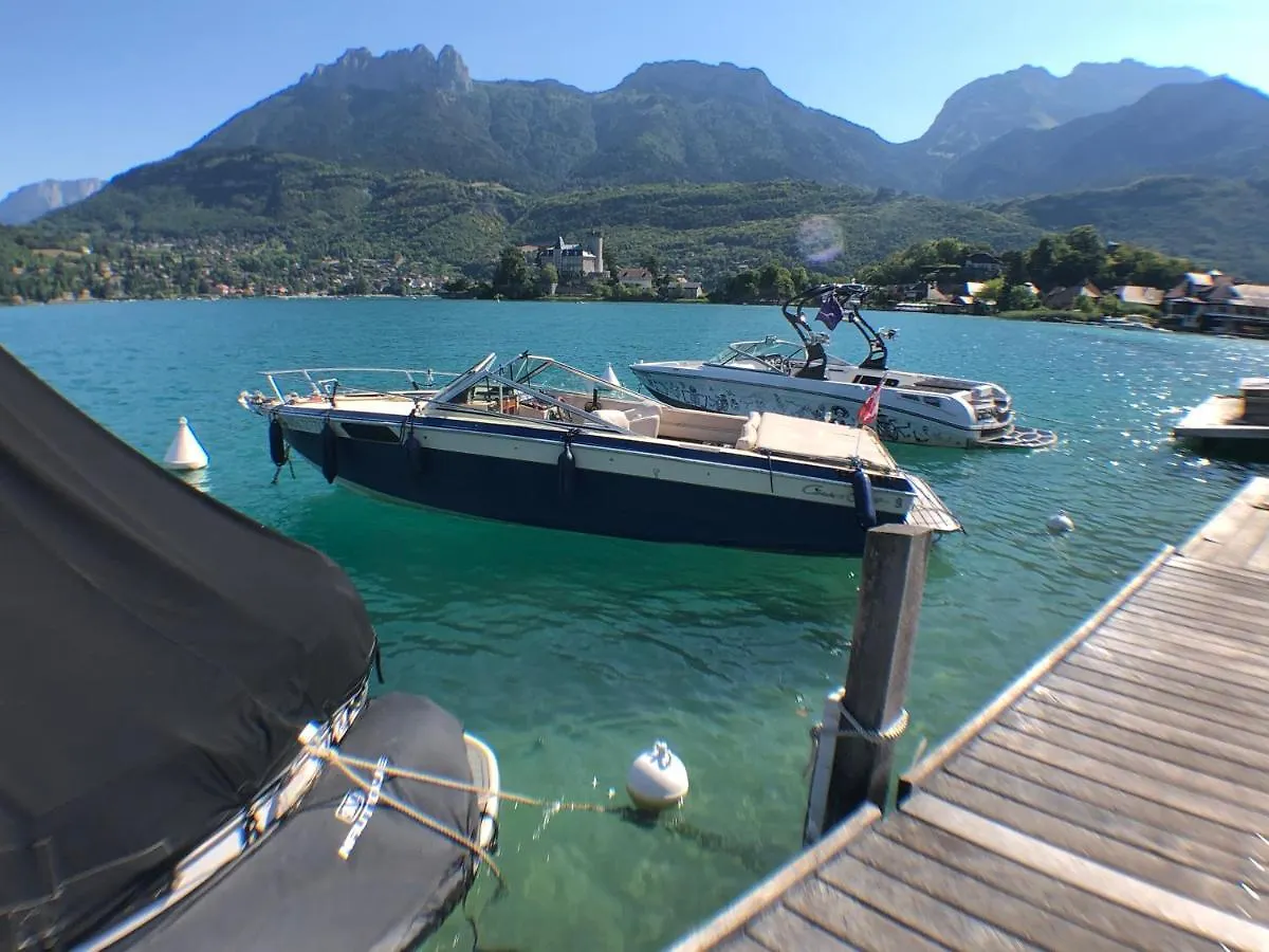 Rare : Au Bord Du Lac D'Annecy, Cosy Appartement En Rez De Jardin Avec Terrasse Privative 뒤엥 0*,