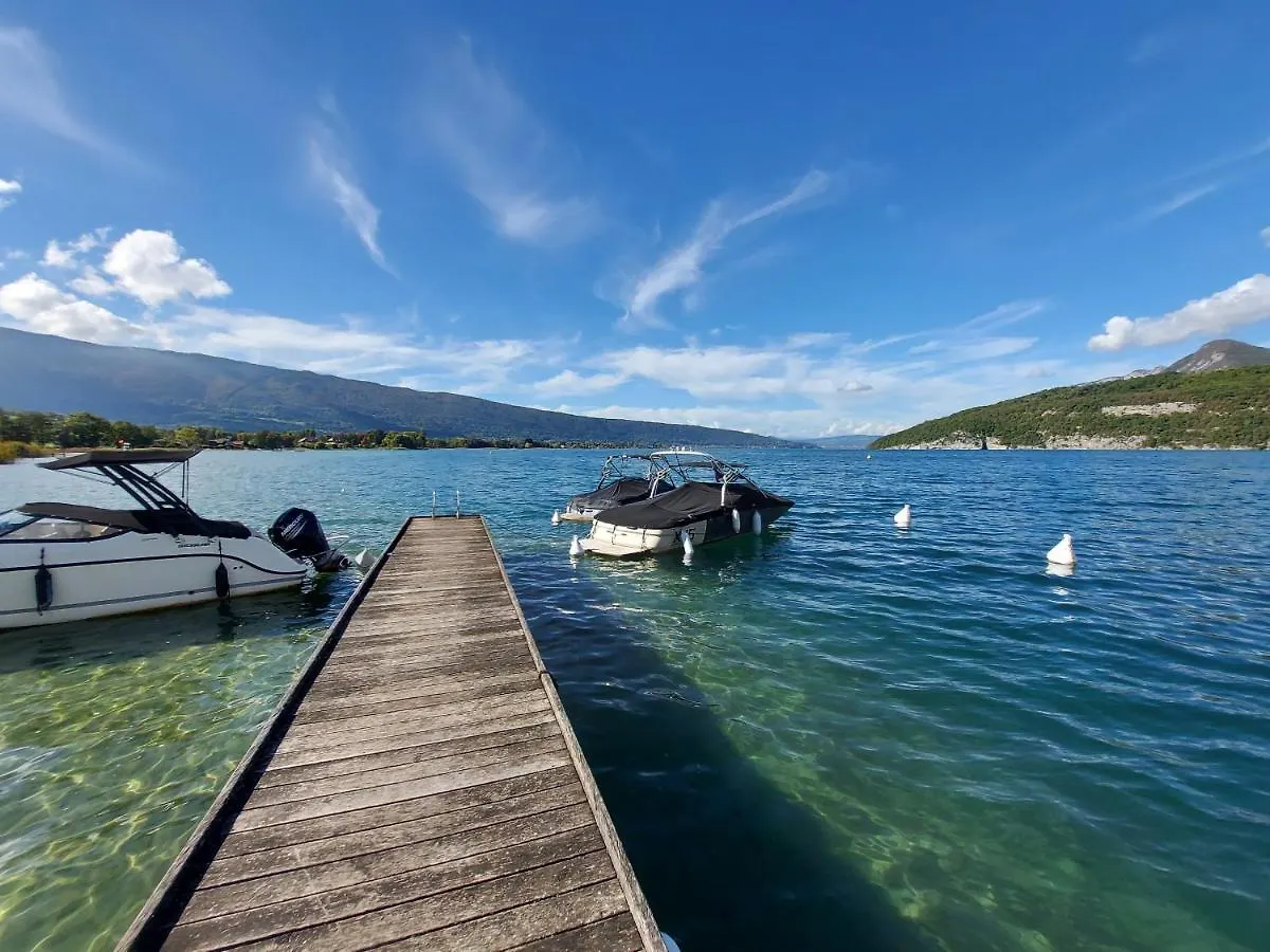 아파트 Rare : Au Bord Du Lac D'Annecy, Cosy Appartement En Rez De Jardin Avec Terrasse Privative 뒤엥