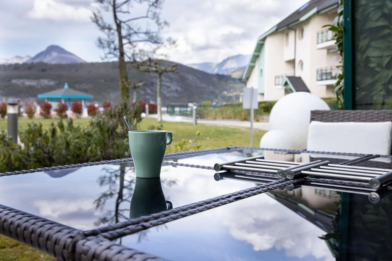 아파트 Rare : Au Bord Du Lac D'Annecy, Cosy Appartement En Rez De Jardin Avec Terrasse Privative 뒤엥 프랑스